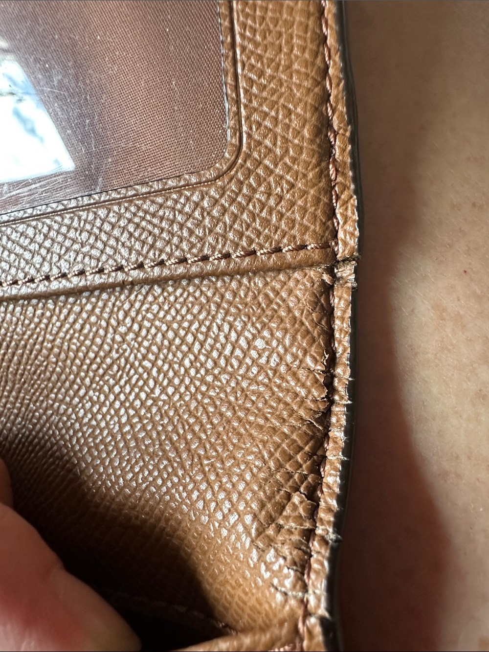Coach Tri-fold Leather Wallet in Cognac Brown - Picture 14 of 14